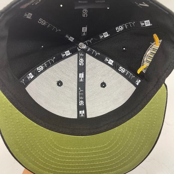 New Era 59FIFTY OKC Camouflage Fitted Hat 7 Black Camo Stars MLB On-Field Cap - Picture 6 of 8